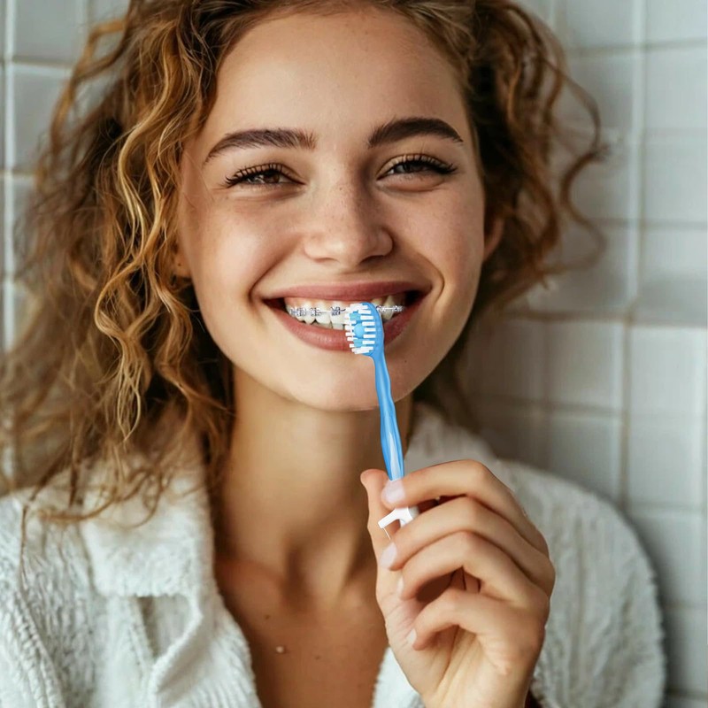 Malisseladi 5 in 1 Mini Brushes-Disposable Toothbrushes with Toothpaste,Toothpaste +