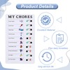 2 Pcs Behavior Chart,Daily Removable Reusable Chore Chart,Portable Chore Chart