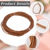 CALFOVERA 10M x 1MM Round Cowhide Genuine Leather Cord for