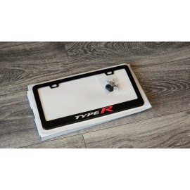 Gearhead Frames Type R Civic Black Metal License Plate Frame with Screws and Caps