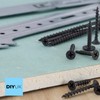 DIYUK Premium Black Wood Screws Length: 25mm (Pack of: 50)