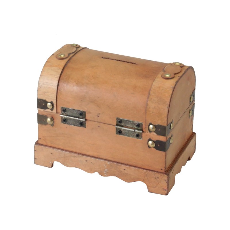 HMF 6403800 Treasure Chest with Lock Pirate Wooden Box Various