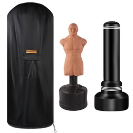 Free Standing Punching Bag Cover Outdoor Waterproof, 420D Oxford Full Protector for Standing Punching Bag with Stand, Protective Cover for Bob Dummy Boxing Bag 70" H x 28" D