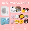 MENIBBLER 8Pcs Crochet Kits for Beginners, Animals Beginners Crochet Kit,