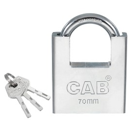 PATIKIL Stainless Steel Padlocks 68mm (2-11/16"), High-Security Padlock Keyed Different Shrouded Pad Lock Harden Shackle with Keys for Indoor Outdoor, Silver