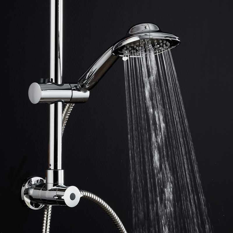 Hotel Spa - 7-Inch Rainfall Combo with Slide Bar, 48-Setting