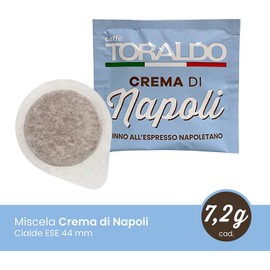 Cialde Caffè Toraldo miscela Crema di Napoli ESE 44 mm (50 Unità)