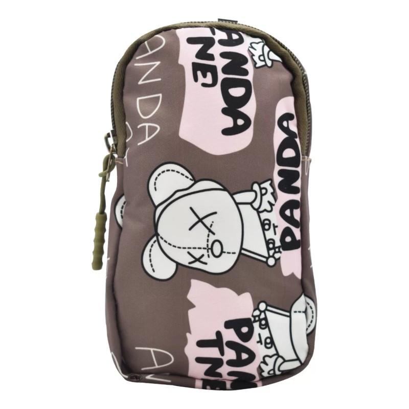 Lluvia Mochila Con Bolsita Panda Tne Anda Studi Estampada Cafe