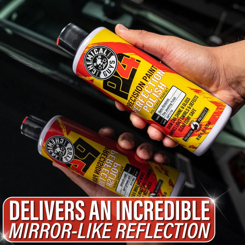 Chemical Guys C4 & P4 Clear Cut Correction Compound and
