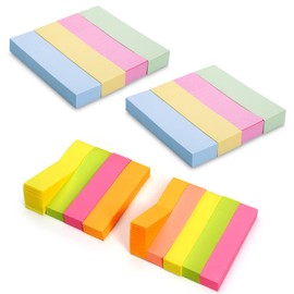 Pack of 480 Small Sticky Notes, Sticky Notes, Sticky Notes, Sticky Notes Small, Colourful Paper, Page Markers, Sticky Notes, Sticky Notes for Marking and Highlighting Pages