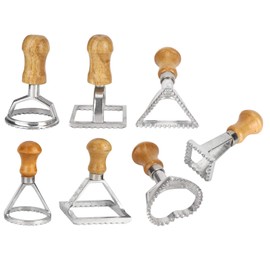 7 Unids Cortador de Ravioles, Moldes para Albóndigas Galletas Pasteles Pastelería Pasta Sello Prensa Cortador Accesorio de Cocina