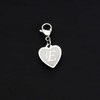 FAADBUK Initial Letter A-Z Alphabet Heart Charm for Bracelet Keychain