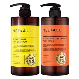 Medior RCP Anti-Lose Scalp Cleansing Hair Loss Relief Shampoo Woody Scent 800ml Citrus 800ml Set / 메디올 알시피 안티로스 두피청정 탈모완화 샴푸 우디향 800ml 시트러스 800ml 세트