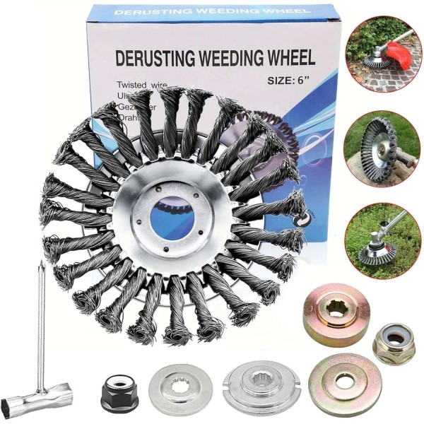 Unbranded Indestructible Steel Wire Grass Trimmer Head Weed Wacker Blade