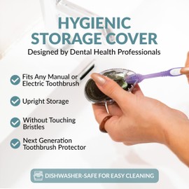 BRUSHGUARD Toothbrush Protector, Cap and Holder - Hygienic Storage Cover​