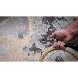 Amflo 201 Rubber Tipped Standard Blow Gun with Hanging Hook - 1/4" NPT Inlet 1/8" NPT Outlet