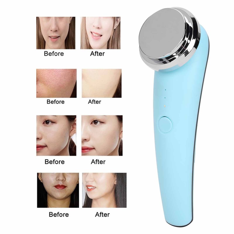 Household Vibration Facial Cleansing Machine Serum Import Massage Beauty InstrumentBlue