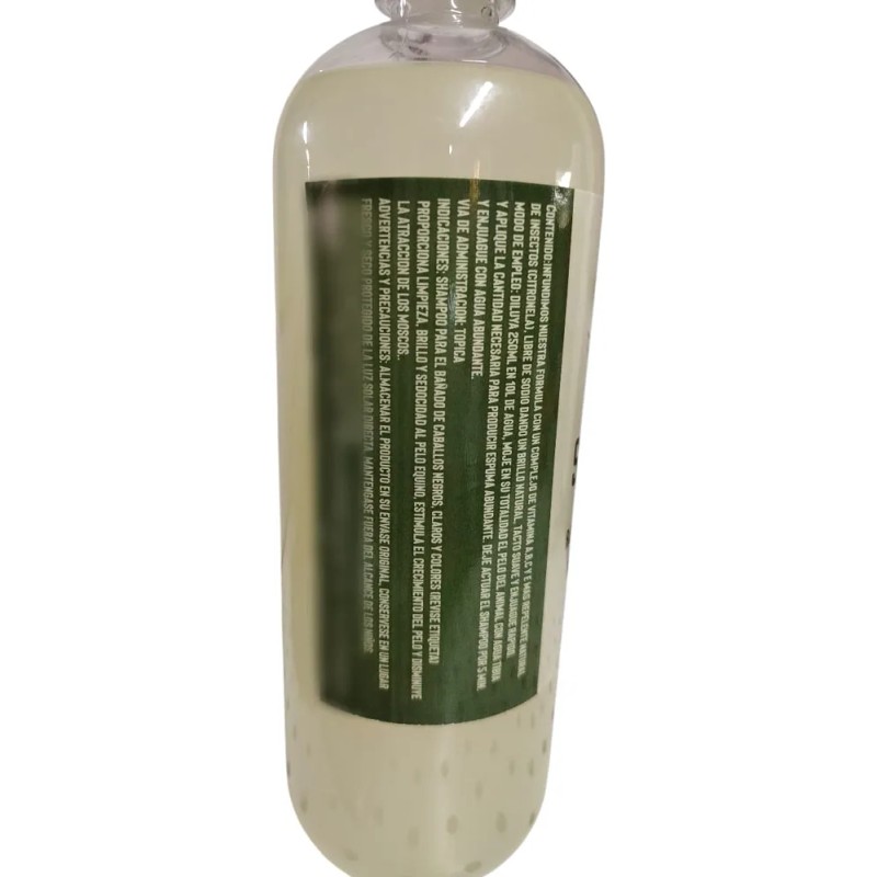 Shampoo Abrillantador Para Caballo Citronela Y Jojoba 950ml