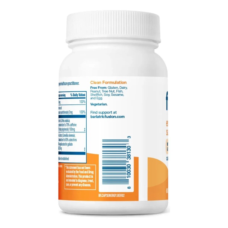 Bariatric Fusion Energy Support With Green Tea Coffee 60 Cpsulas