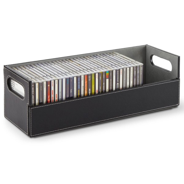 Stock Your Home CD Storage Box, Organizer Shelf for Movie
