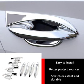 KELEIMAI Car Accessories Fit for Hyundai Tucson 2024 2023 2022 Exterior Door Handle and Door Handle Bowl Cover Trims (Chrome) 9PCS ABS
