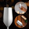 FOOLS ALIBAI 2 Pack Stainless Steel Champagne Glasses, 8oz Stemmed