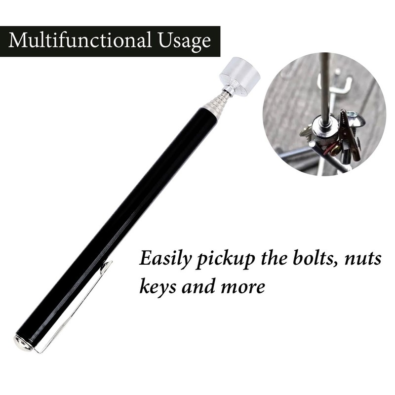 Telescopic Magnetic Pickup Tool, Magnet Stick, Durable Magnetic Grabber Retrieving
