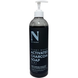Dr. Natural Jabón Liquido Facial y para Cuerpo con Carbón Activado  Exfoliante Corporal y Facial  Natural, Vegano y Orgánico  Hecho de Plantas Con