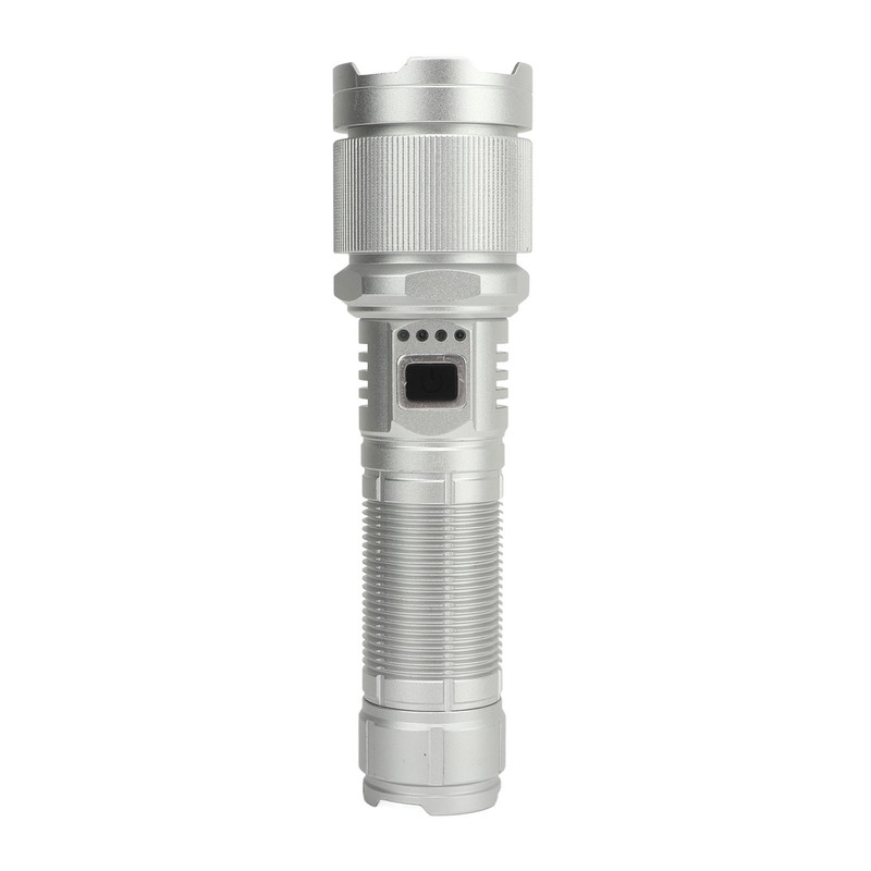Rechargeable LED Flashlight High Luminous Flux 8000LM Telescopic Zoom Handheld