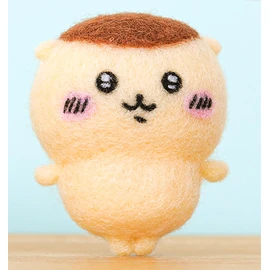 Hamanaka H468-000-105 Wool Felt Kit, Needle Felt, Chiikawa Series, Kuri Manju