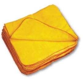 Yellow Dusters Cotton Cleaning Cloth Heavy Duty Kitchen Dusting Cloth Multi-Surface Reusable Washable Dusting Cloth Lint Free Thick & Soft For Window TV Kids Table Glass Kitchen 40cm X 50cm (4pcs)