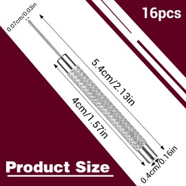 AOZUO 16 Pieces Watch Strap Tool Watch Tool Strap Removal Tool Watch Strap Remover Pin Pin Punch Punch Set for Watch Repair