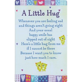 Heartwarmers A Little Hug Keepsake Card & Envelope 3.5" x 2" Code K133E