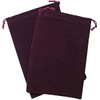 Large Suede Dice Bag, Burgundy