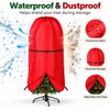 Upright Christmas Tree Storage Bag with Adjustable Straps, Zipper &