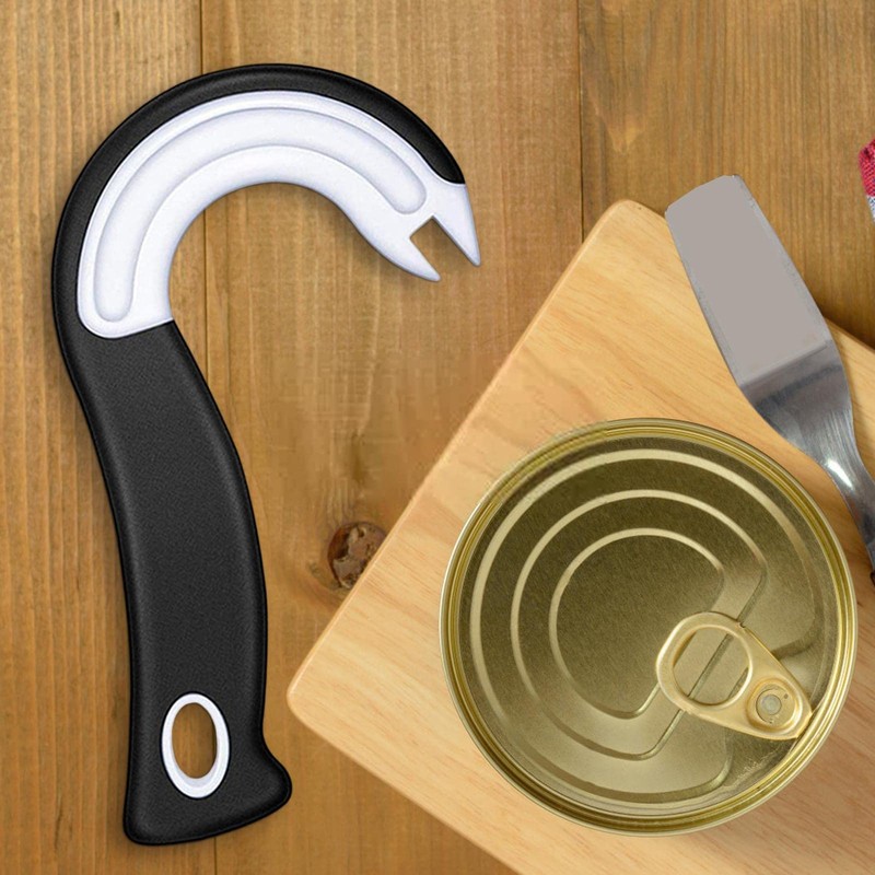 J Shape Can Opener, Ring Pull Can Opener Aid, Jar