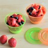 Youngever 7 Sets Plastic Parfait Cups, Reusable Plastic Dessert Cups