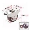 WANLIAN Mini Fixed Caster Wheels 1.25 Inch, Silent Bearing Small