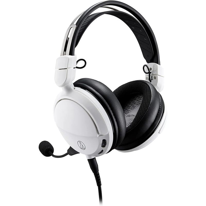 Audio-Technica High-Fidelity Closed-Back Wired Gaming Headset - White