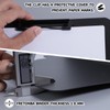 FRETONBA Clipboard A4 with Double Clips, 2 Pieces Foldover Clip