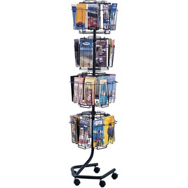 Safco Products 4128CH Wire Brochure Display Rack, Charcoal