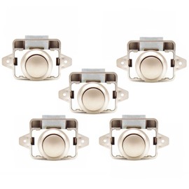 Hotiko 5pcs Push Button Cabinet Latch Lock for RV Motorhome Camper Caravan Yachts (ABS)-Champagne Gold