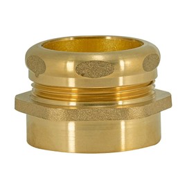 EZ-FLO Heavy-Duty Female Trap Adapter with Slip-Joint Nut and Compression Ring, 1-1/2 Inch FIP x 1-1/2 Inch OD Compression, Brass Plumbing Fitting, 35401