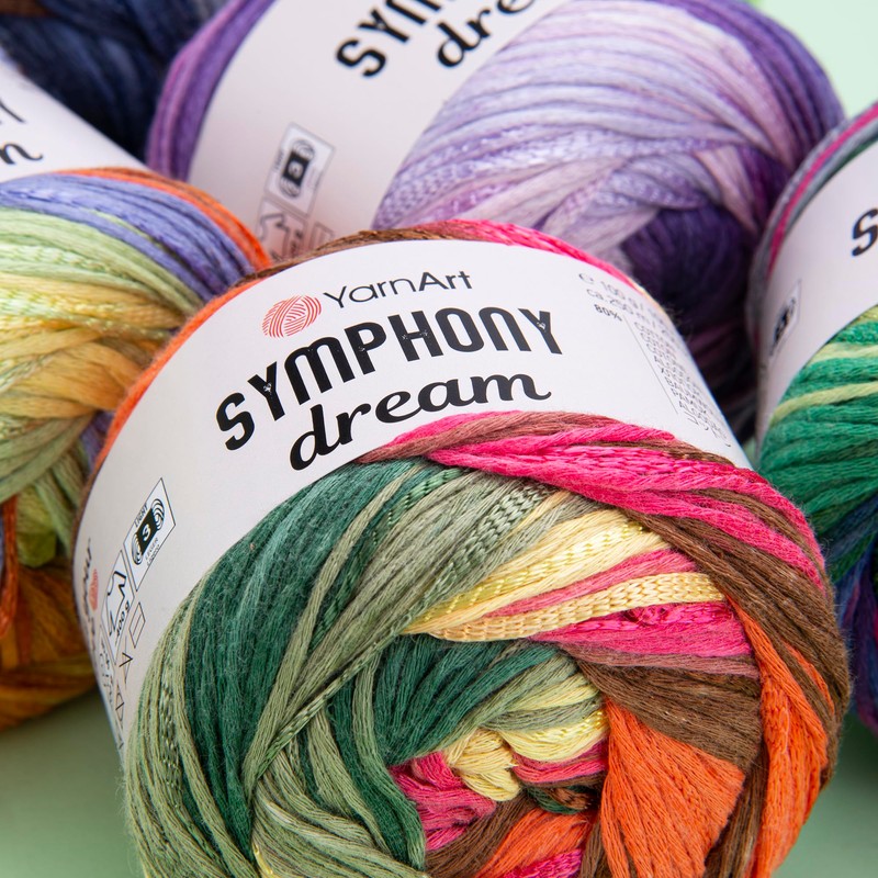Hilo de algodón YarnArt Symphony Dream - 80% algodón, 20%