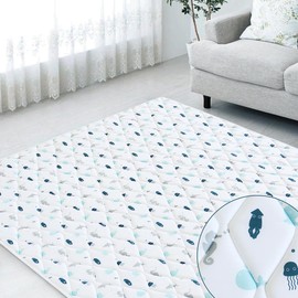 Thickened Foam Play Mat Playpen Mat - Washable Padded Non-slip Portable Indoor Outdoor Floor Mat Game Area Kids Crawling Tummy Time, Baby Gifts, Outdoorfun #TikTokShopBacktoSchool:_White Ocean_Square 59'' x 59''