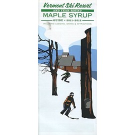 VERMONT SKI RESORT AND YEAR-ROUND MAPLE SYRUP GUIDE 2011-2012 /ILLUSTRATED FOLDOUT BROCHURE /LODGING /DINING /ATTRACTIONS+++