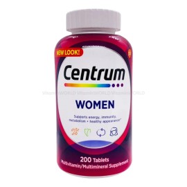 Centrum Women Multivitamínico Mujer Hierro Vitamina 200 Tabletas