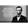 CafePress Lincoln Quote Aneruca Rectangle Bumper Sticker Car Decal