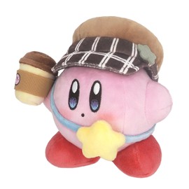 Sanei Boeki KS-01 Kirby Star Sunny Day Plush Toy (Kirby) W 6.1 x D 4.3 x H 5.3 inches (15.5 x 11 x 13.5 cm)