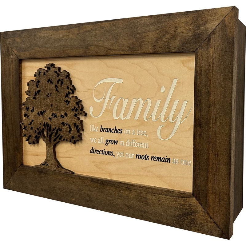 Bellewood Designs Family Tree Hidden Gun Safe - Handcrafted Gun
